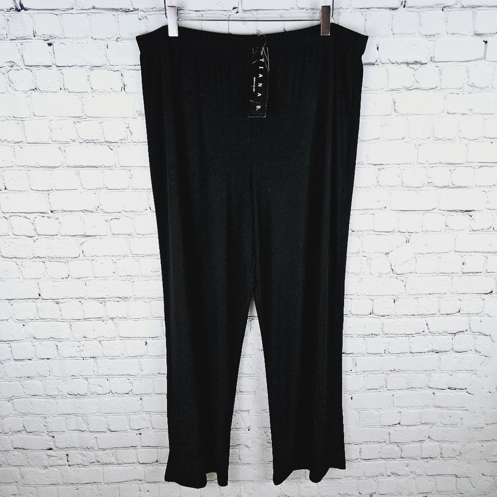 TIANA B. | flowy wide leg elastic waist pull on pants